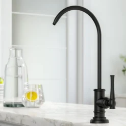 Allyn 100% Lead-Free Kitchen Water Filter Faucet in Matte Black