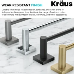 Bathroom Robe and Towel Double Hook in Brushed Gold