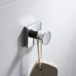 Bathroom Robe and Towel Hook in Chrome