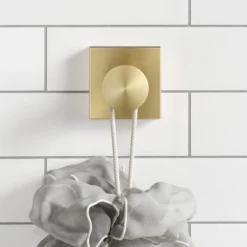 Bathroom Robe and Towel Hook in Brushed Gold
