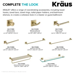Bathroom Robe and Towel Hook in Brushed Gold
