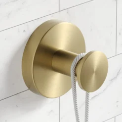 Bathroom Robe and Towel Hook in Brushed Gold