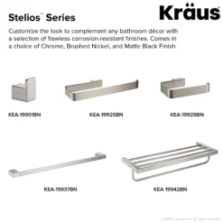 Bathroom Robe and Towel Hook in Brushed Nickel