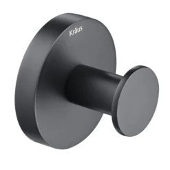 Bathroom Robe and Towel Hook in Matte Black