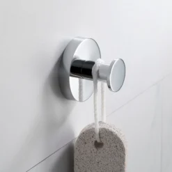 Bathroom Robe and Towel Hook in Chrome