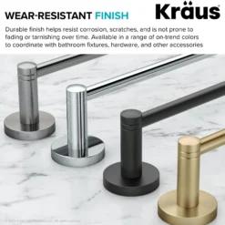 Bathroom Robe and Towel Hook Rack with 4 Hooks in Brushed Gold