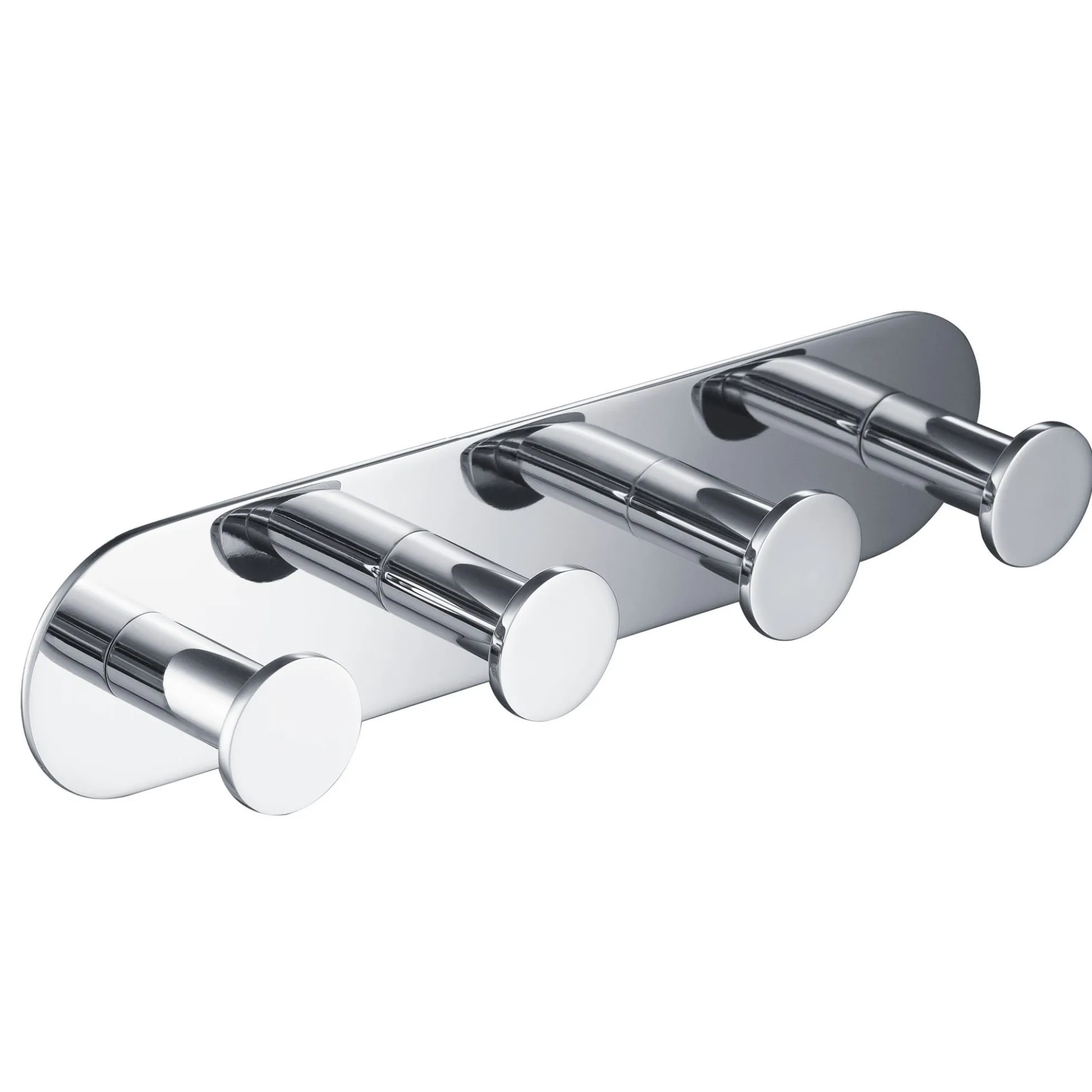 Bathroom Robe and Towel Hook Rack with 4 Hooks in Chrome