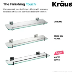 Bathroom Shelf in Chrome