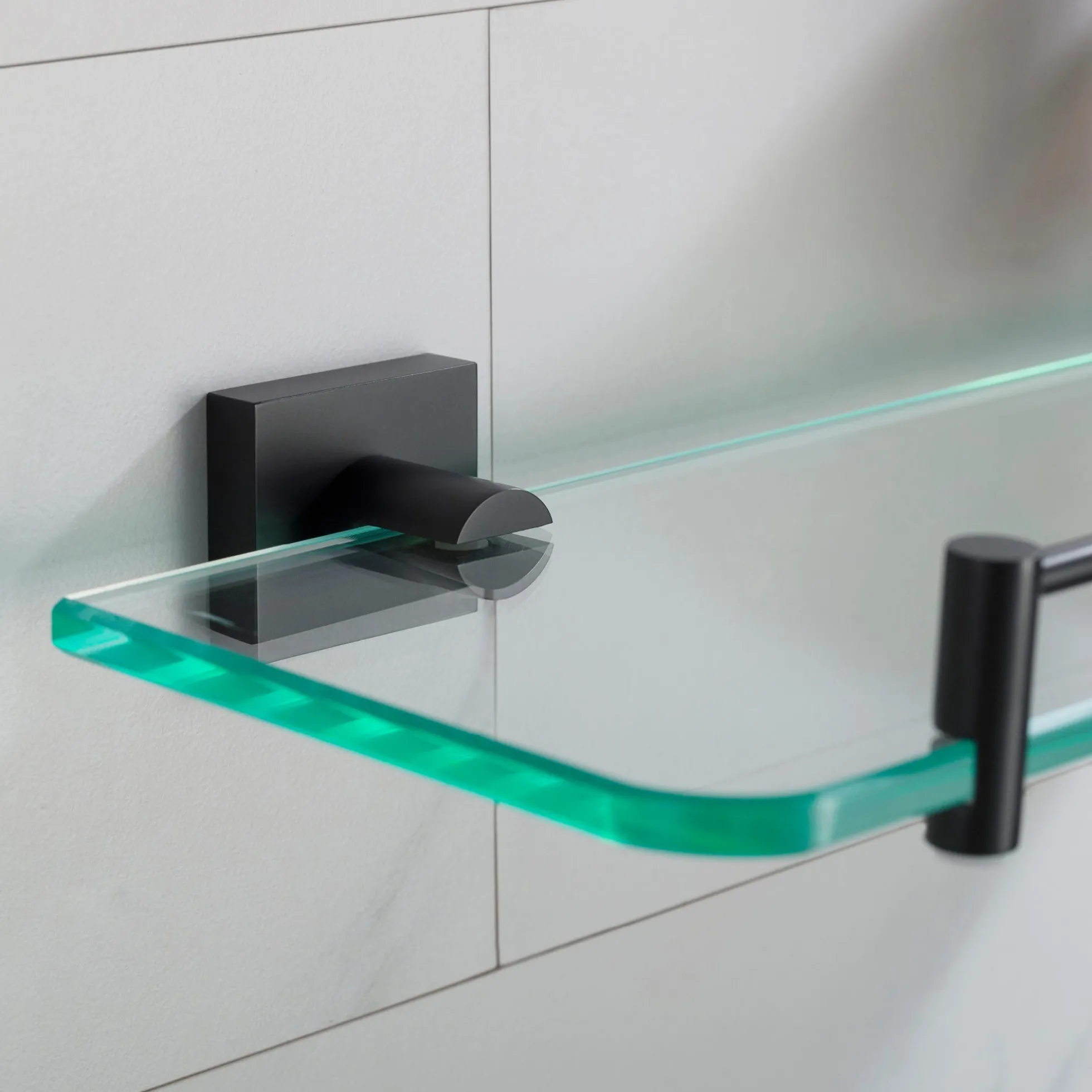 Bathroom Shelf in Matte Black