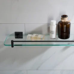 Bathroom Shelf in Matte Black