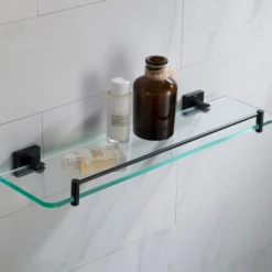 Bathroom Shelf in Matte Black