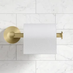 Bathroom Toilet Paper Holder in Brushed Gold