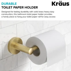Bathroom Toilet Paper Holder in Brushed Gold