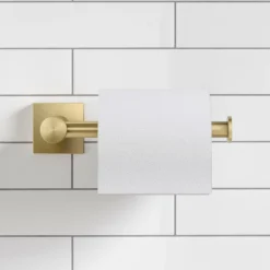 Bathroom Toilet Paper Holder in Brushed Gold