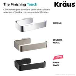 Bathroom Toilet Paper Holder in Matte Black