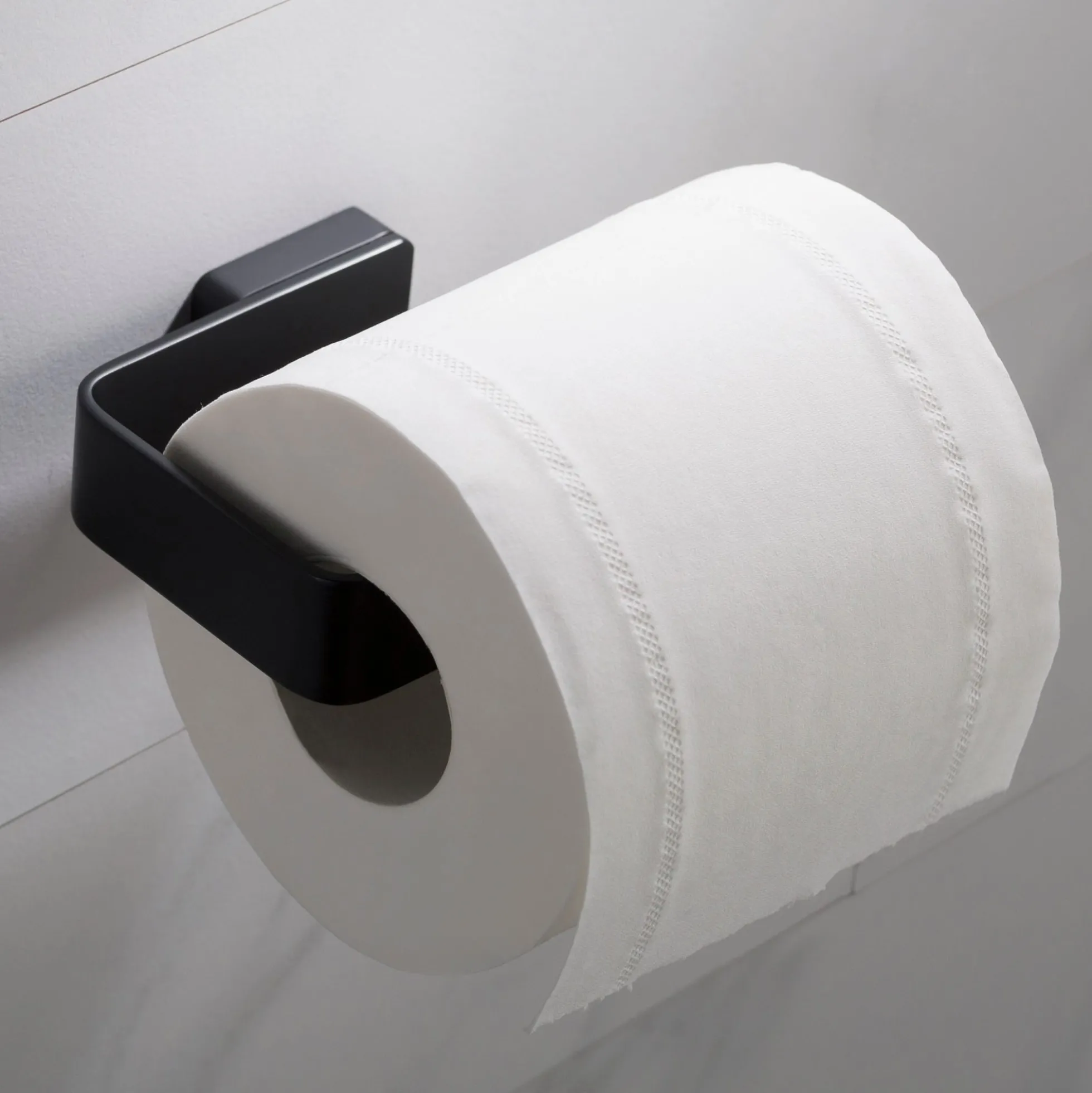 Bathroom Toilet Paper Holder in Matte Black