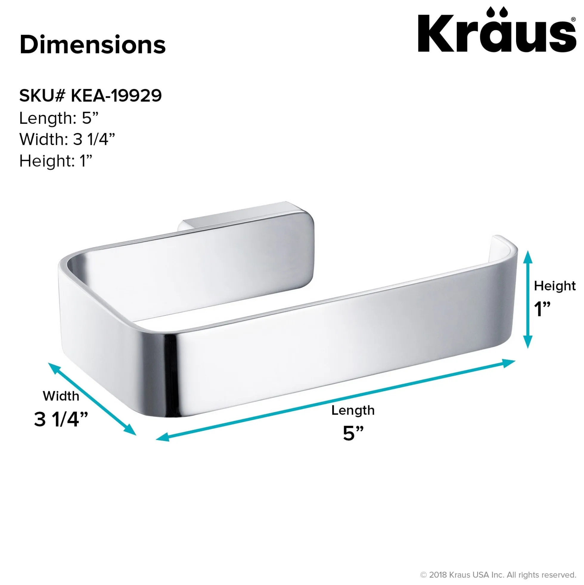Bathroom Toilet Paper Holder in Chrome