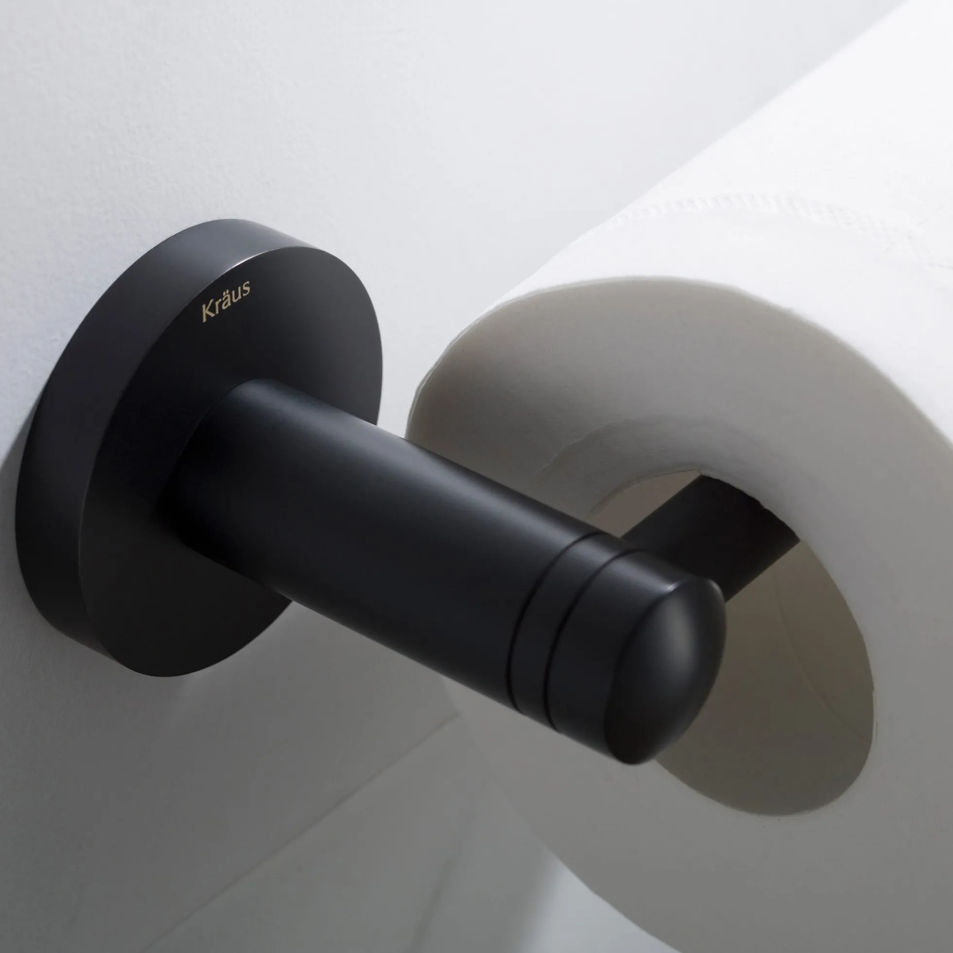 Bathroom Toilet Paper Holder in Matte Black