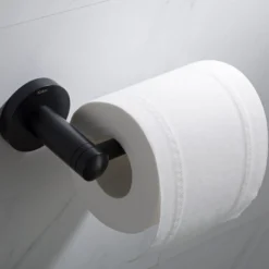 Bathroom Toilet Paper Holder in Matte Black