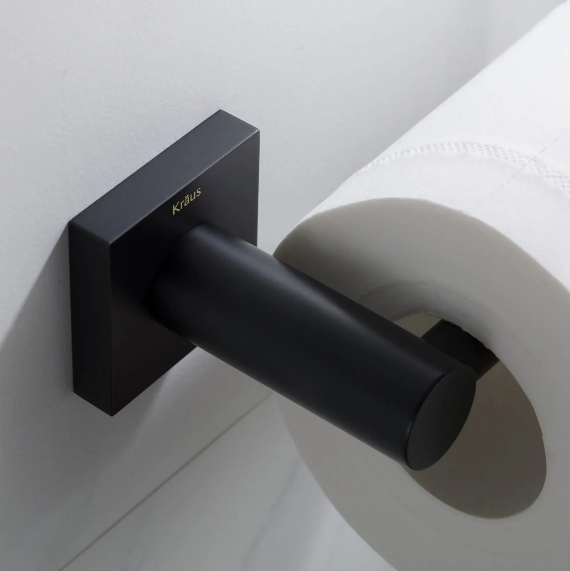 Bathroom Toilet Paper Holder in Matte Black