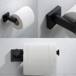 Bathroom Toilet Paper Holder in Matte Black