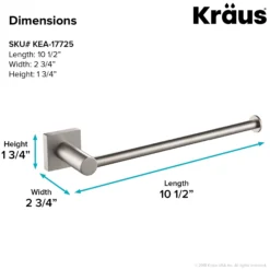 Bathroom Towel Bar in Brushed Nickel