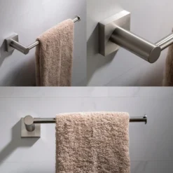 Bathroom Towel Bar in Brushed Nickel