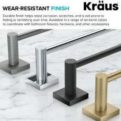 Bathroom Towel Bar in Brushed Gold