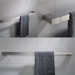 24" Bathroom Towel Bar in Brushed Nickel