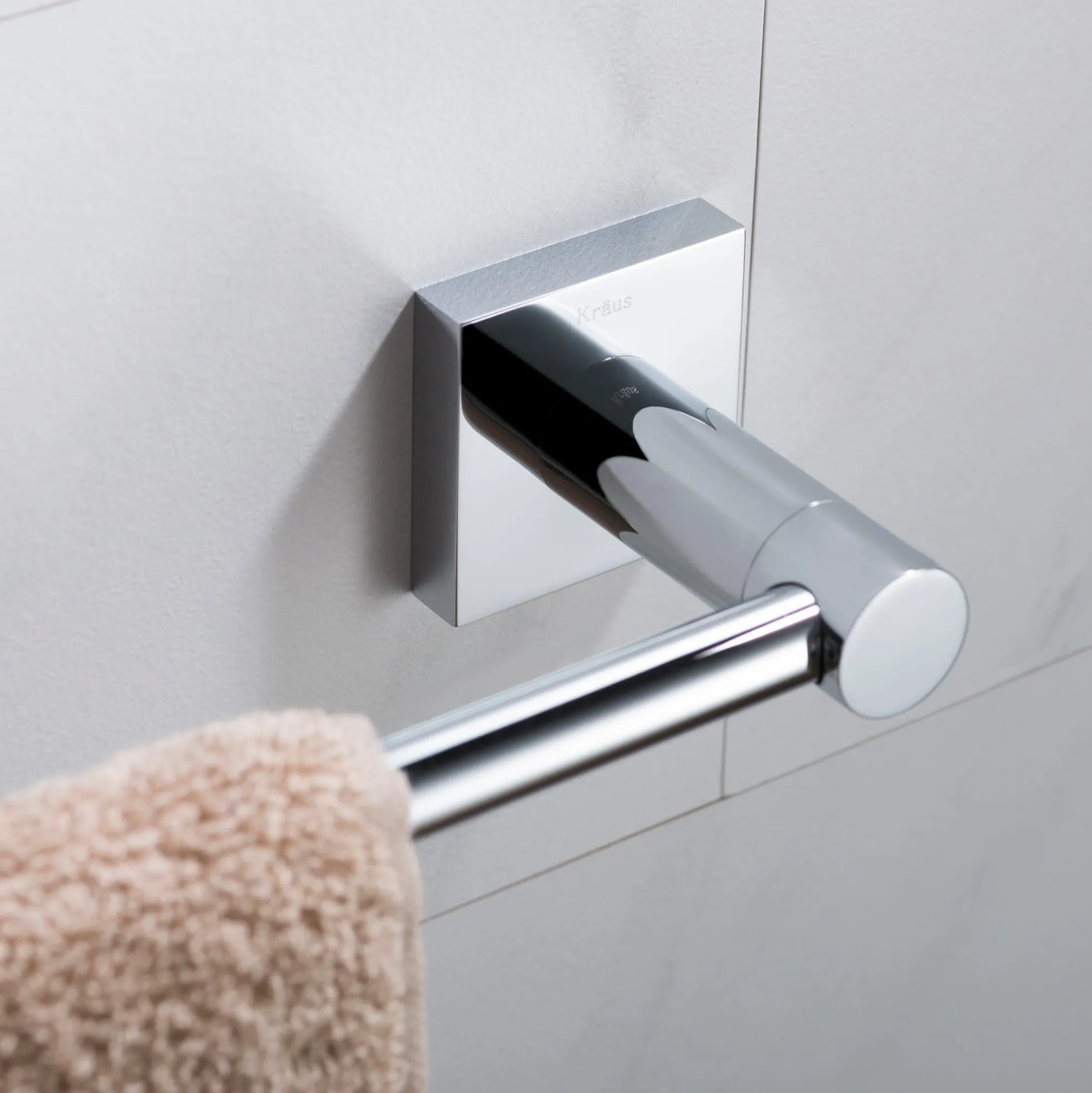 24" Bathroom Towel Bar in Chrome