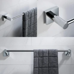 18" Bathroom Towel Bar in Chrome
