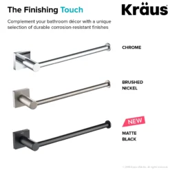 Bathroom Towel Bar in Chrome