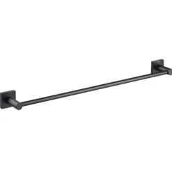 24" Bathroom Towel Bar in Matte Black