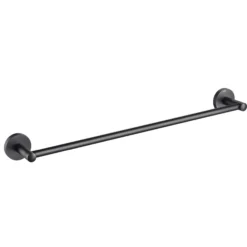 18" Bathroom Towel Bar in Matte Black