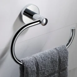Bathroom Towel Ring in Chrome