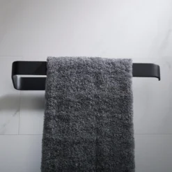 Bathroom Towel Ring in Matte Black