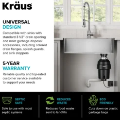 Bellucci Workstation 32 in. Undermount Granite Composite Single Bowl Kitchen Sink in Metallic Black with WasteGuard™ 1 HP Continuous Feed Garbage Disposal and Accessories