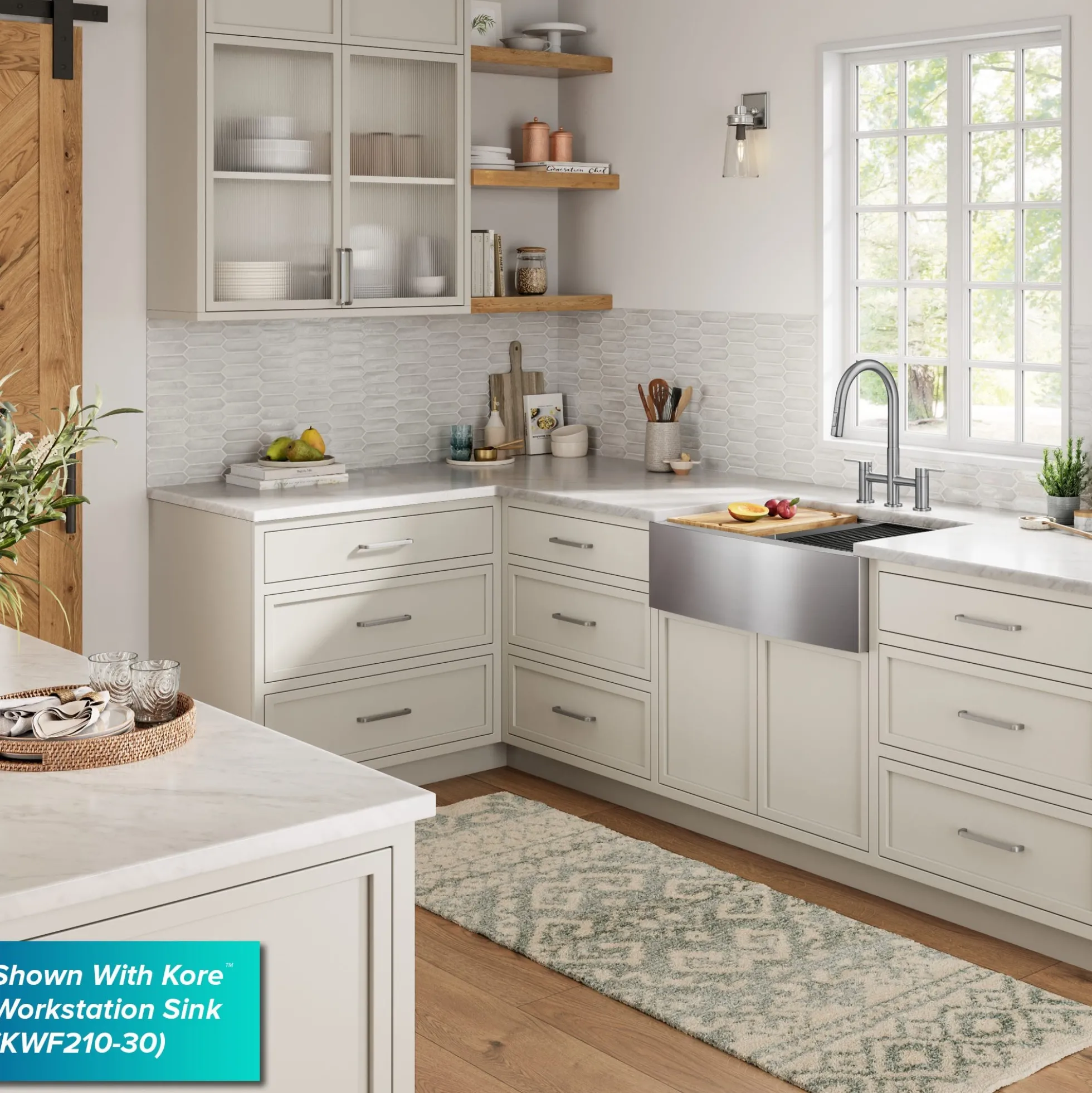 Bridge Kitchen Faucet with Pull-Down Sprayhead in Spot-Free Stainless Steel