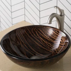 Brown Glass Vessel 17