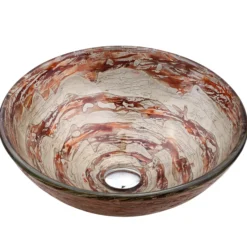 Brown/Grey Glass Vessel 16 1/2