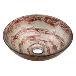 Brown/Grey Glass Vessel 16 1/2