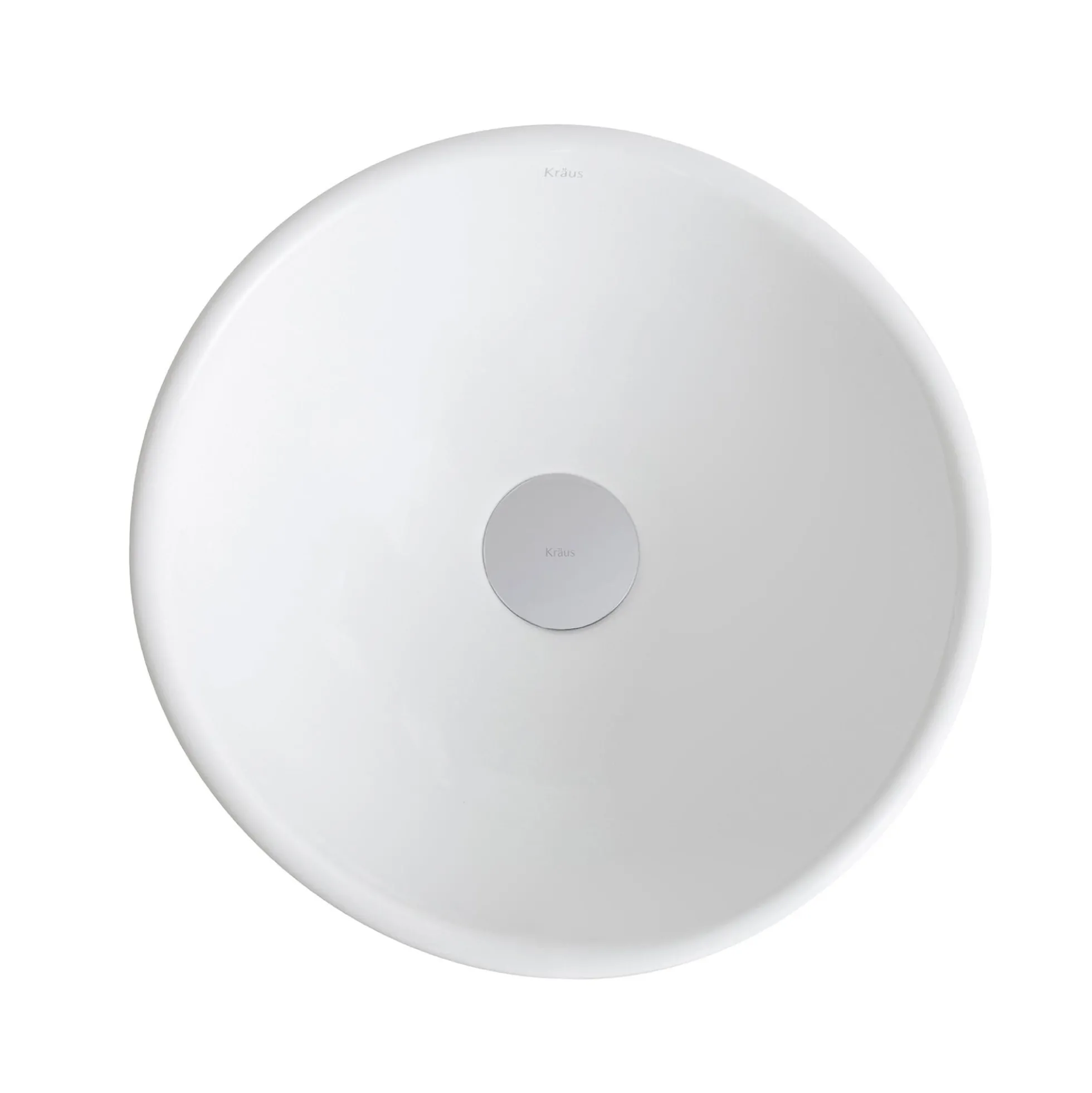 14" Ceramic Bathroom Sink in White with Pop-Up Drain in Chrome