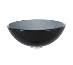 Clear Black Glass Vessel 14