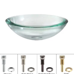Clear Glass Vessel 17