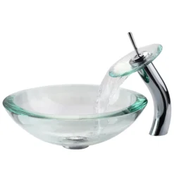 Clear Glass Vessel 17