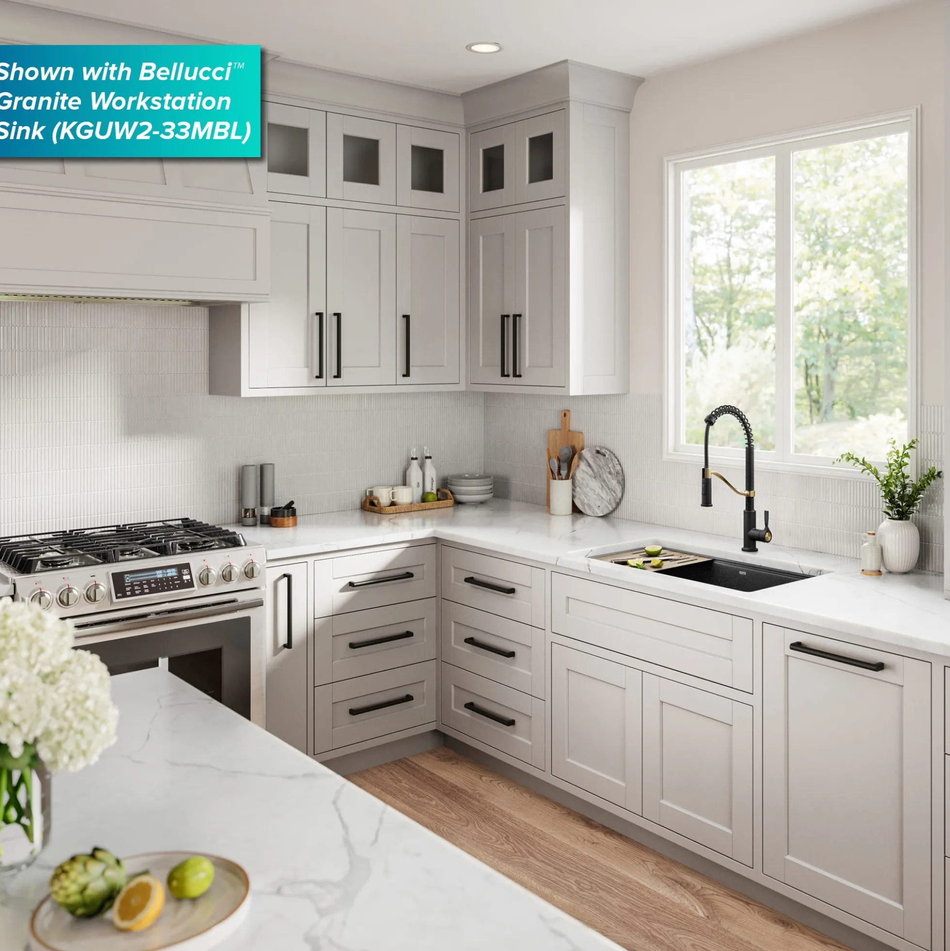Commercial Style 2-Function Single Handle Pull Down Kitchen Faucet in Spot-Free Brushed Brass
