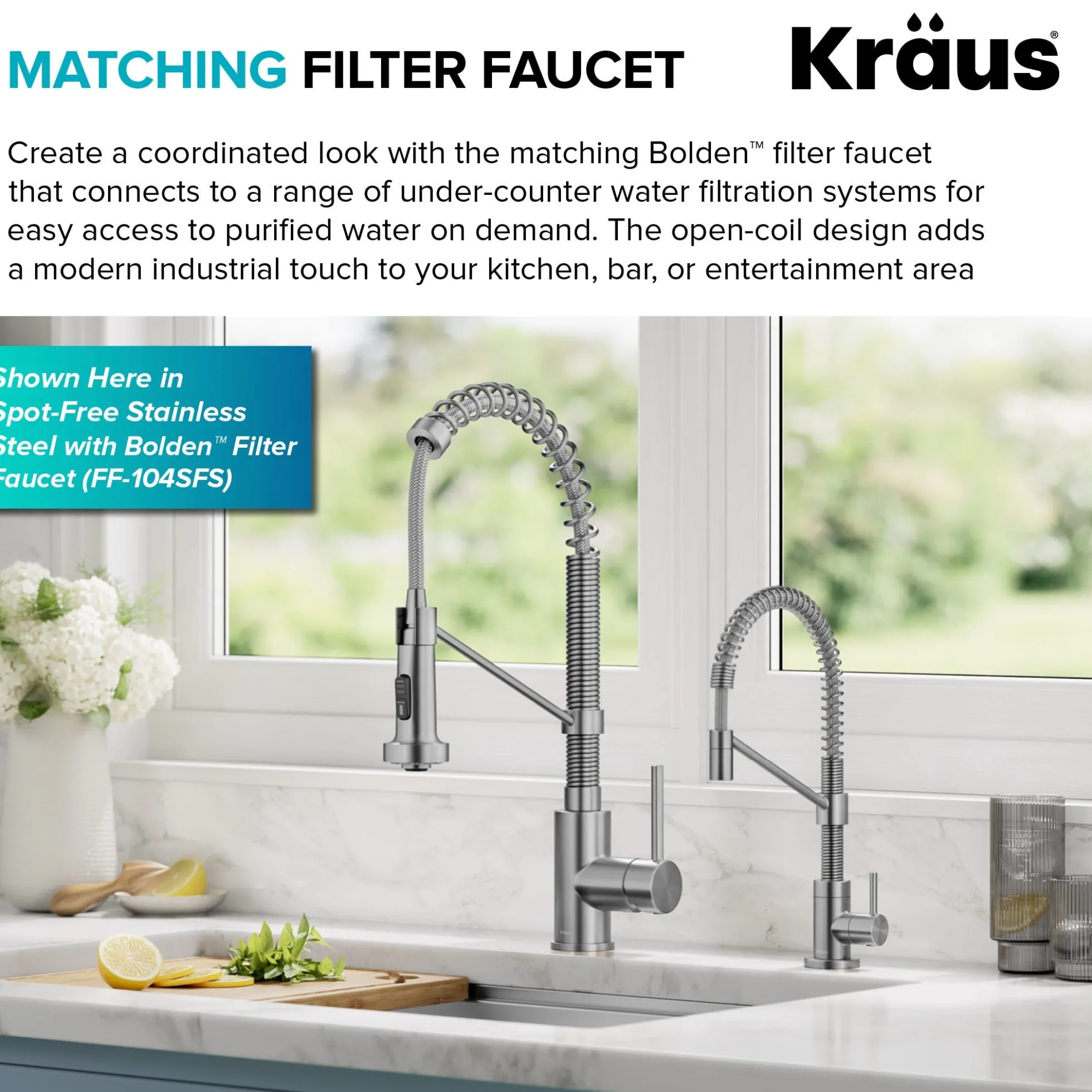 Commercial Style 2-Function Single Handle Pull Down Kitchen Faucet in Stainless Steel