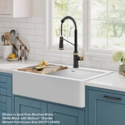 Commercial Style 2-Function Single Handle Pull Down Kitchen Faucet in Spot-Free Stainless Steel