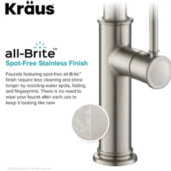 Commercial Style Pull-Down Kitchen Faucet in Spot Free Stainless Steel