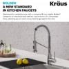 Commercial Style Pull-Down Kitchen Faucet and Water Filter Faucet Combo in Spot Free Stainless Steel